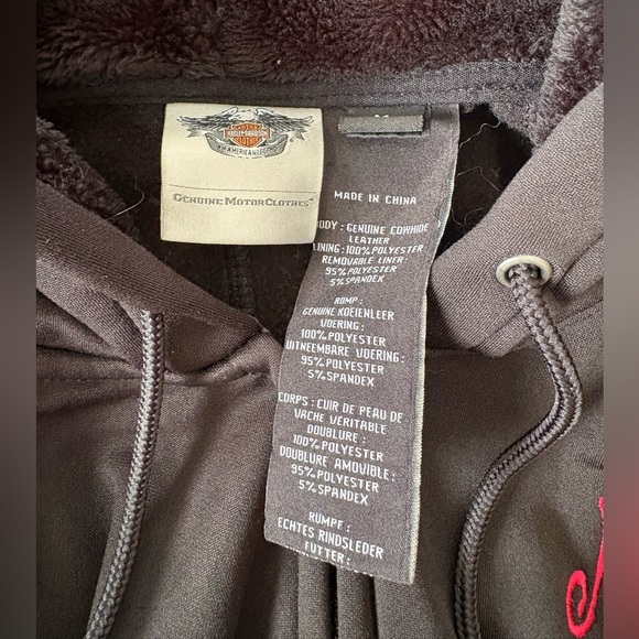 Harley-Davidsonยฎ Women's Soltice Wings 3-IN-1 Leather Jacket, Black size Medium - Picture 6 of 16